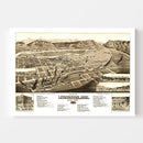 Vintage Map of Livingston, Montana 1883