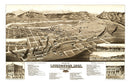 Vintage Map of Livingston, Montana 1883