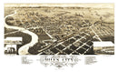 Vintage Map of Miles City, Montana 1883
