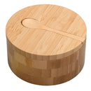 Eco-Friendly Bamboo Salt & Spice Cellar with Integrated Spoon – 1, 2, or 3 Compartments by MobilevisionUS