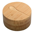 Eco-Friendly Bamboo Salt & Spice Cellar with Integrated Spoon – 1, 2, or 3 Compartments by MobilevisionUS