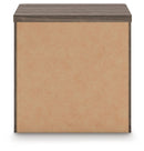 Kendanport - Two Drawer Night Stand - Brown / White by Unique Piece Furniture