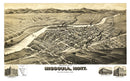 Vintage Map of Missoula, Montana 1891