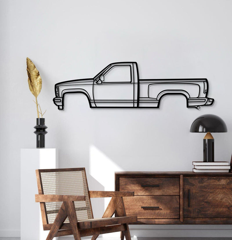 1988 K1500 Silverado Metal Car Wall Art - MT0218