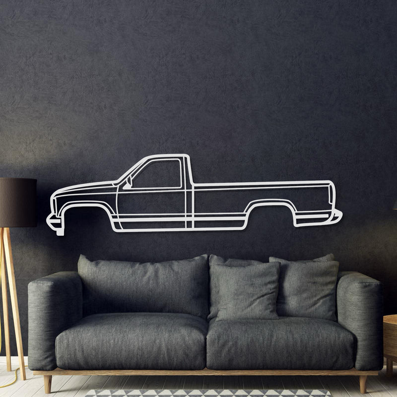 1988 Sierra 1500 1st Gen Metal Car Wall Art - MT0220