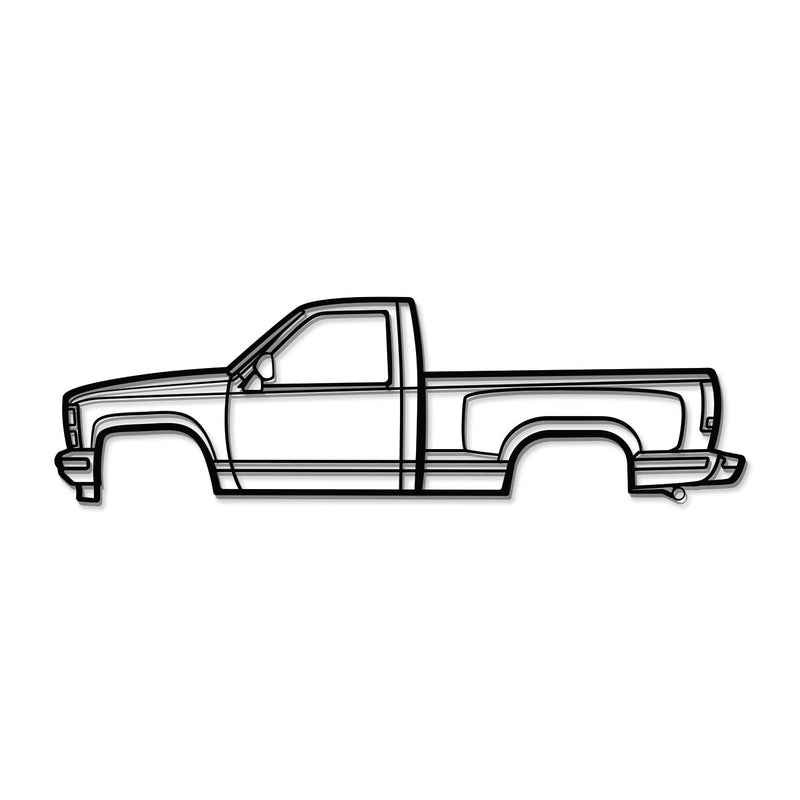 1988 K1500 Silverado Metal Car Wall Art - MT0218