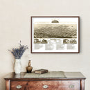 Vintage Map of Cheyenne, Wyoming 1882