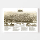 Vintage Map of Cheyenne, Wyoming 1882