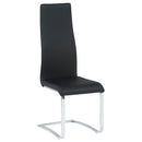 Montclair Upholstered Dining Side Chair Black (Set of 4)