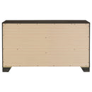 Wright 6-drawer Dresser Cabinet Brown Oak