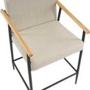 Mid Century Modern Counter Stool Set With Iron Frame by HouseOfZazla