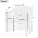 Walker Edison | Boucle Curved Design Accent Chair