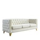 3-seater + 2-seater Combination sofa.BEIGE VELVET