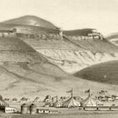Vintage Map of Green River, Wyoming 1875