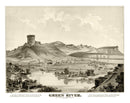 Vintage Map of Green River, Wyoming 1875