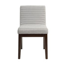 Edwyn - Linen Side Chair (Set of 2) - Gray