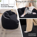 LY-049S Curved Modern Boneless Sofa Loveseat