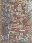 1990s Belgium Wall Tapestry 4'1” x 6’4”