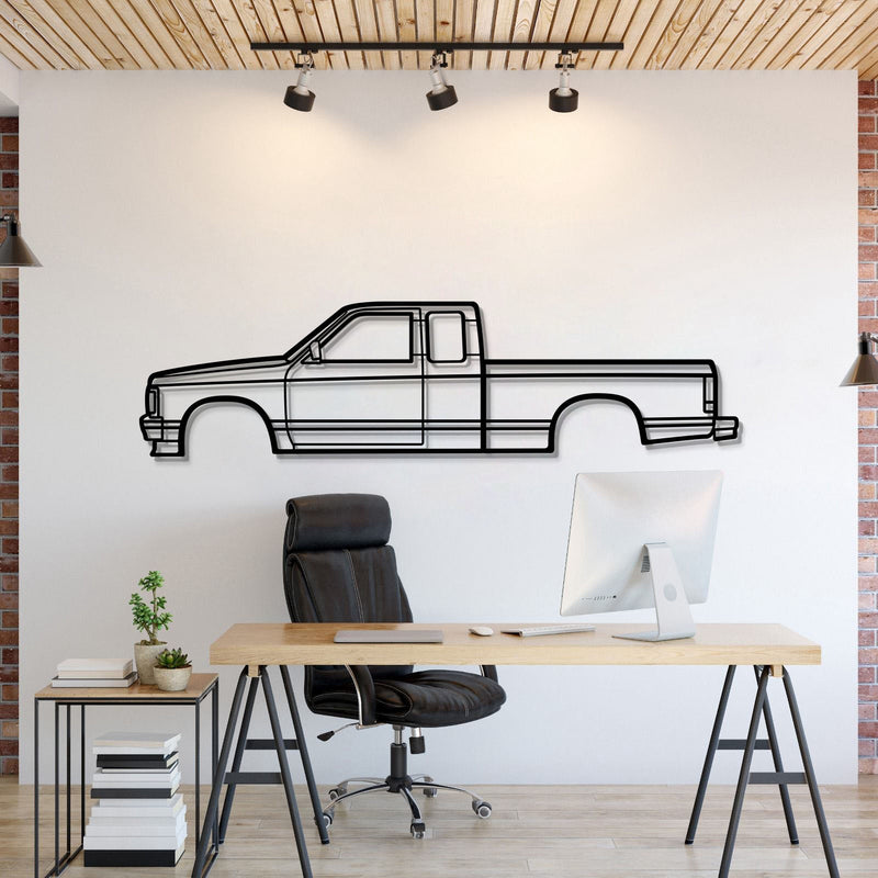 1991 S10 Metal Car Wall Art- MT0237