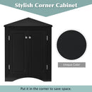 Triangle Bathroom Storage Cabinet With Adjustable Shelves, Freestanding Floor Cabinet For Home Kitchen by HouseOfZazla