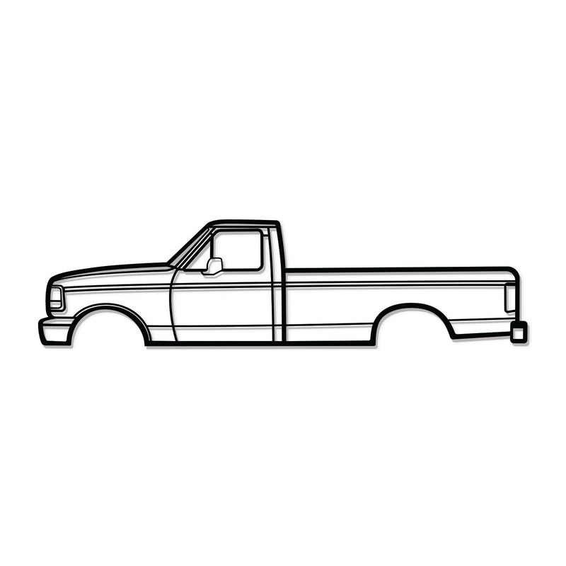 1993 F-150 9th Gen Metal Car Wall Art - MT0240