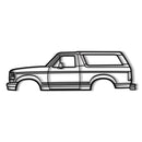 1992 Bronco 5th Gen Metal Car Wall Art - MT0238