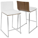 Mara - Contemporary Elegant Design Counter Stool (Set of 2) by HouseOfZazla