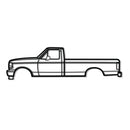 1993 F-150 9th Gen Metal Car Wall Art - MT0243