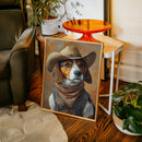 Deputy Beagle in Bandana and Hat