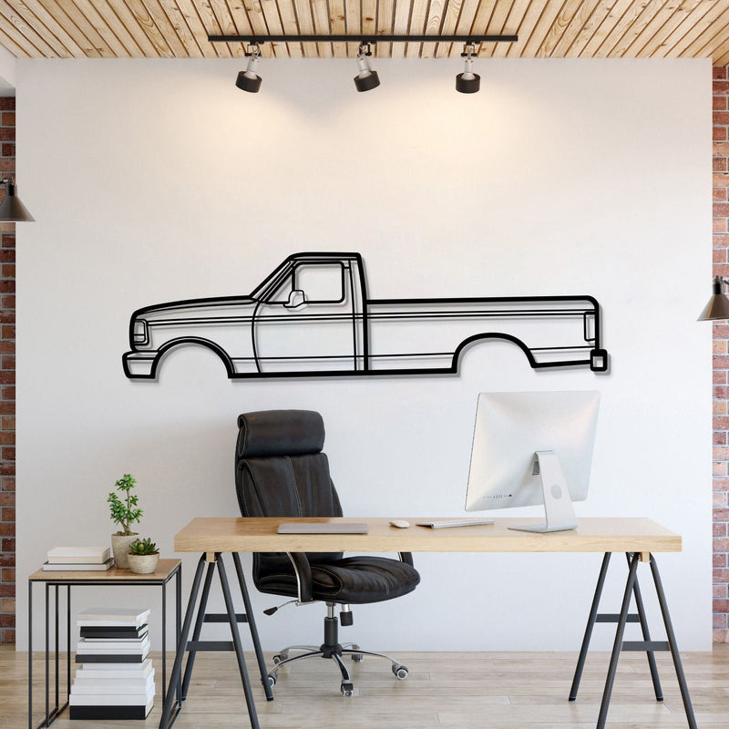 1993 F-150 9th Gen Metal Car Wall Art - MT0240