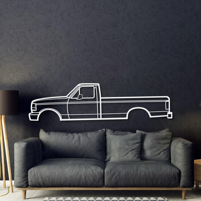 1993 F-150 9th Gen Metal Car Wall Art - MT0240