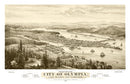 Vintage Map of Olympia, Washington 1878