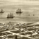 Vintage Map of Port Townsend, Washington 1878