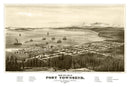 Vintage Map of Port Townsend, Washington 1878