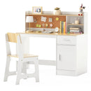 Kids Study Desk and Chair Set Student Table and Chair by LJGDeals
