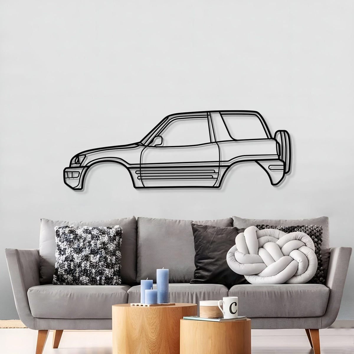 1996 RAV4 1st Gen (XA10) Metal Car Wall Art - MT0258, photo 3 of 8