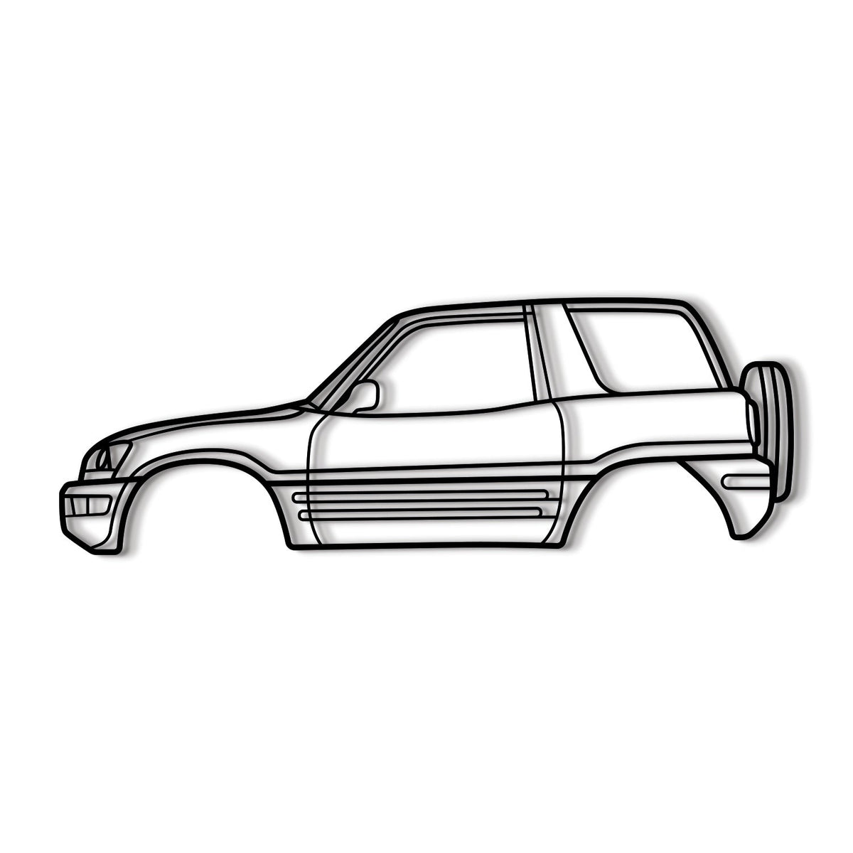 1996 RAV4 1st Gen (XA10) Metal Car Wall Art - MT0258, photo 8 of 8