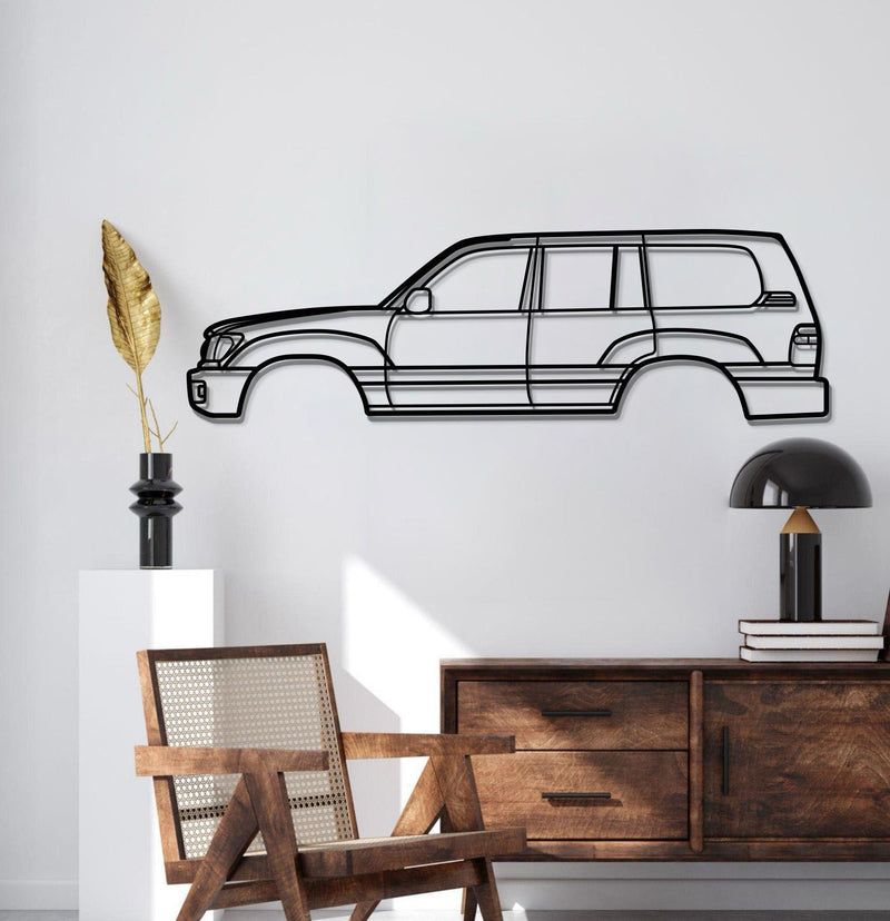 1998 Land Cruiser 6th Gen (J100) Metal Car Wall Art - MT0268