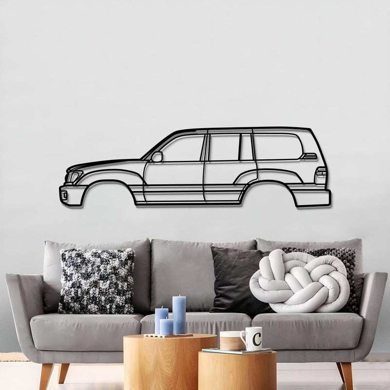 1998 Land Cruiser 6th Gen (J100) Metal Car Wall Art - MT0268