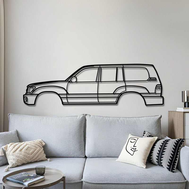 1998 Land Cruiser 6th Gen (J100) Metal Car Wall Art - MT0268