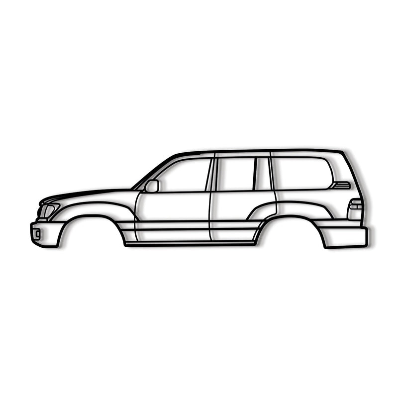 1998 Land Cruiser 6th Gen (J100) Metal Car Wall Art - MT0268