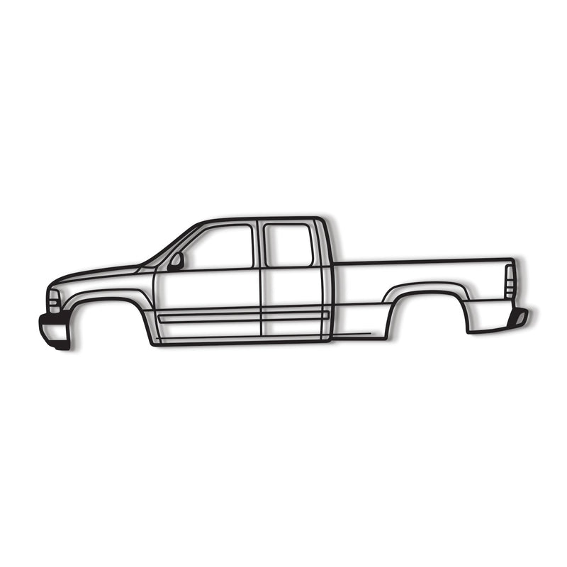 1999 Silverado 1500 1st Gen Metal Car Wall Art - MT0278