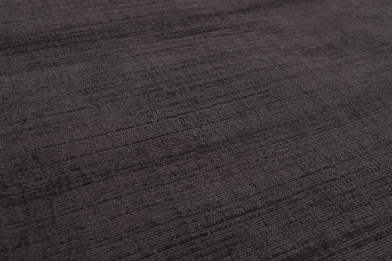 4'8" x 6’7" Handmade 100% Viscose loop & cut textured Pile Area rug Charcoal