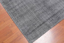 4'11" x 8'2" Handmade Modern 100% Wool flatweave Area Rug Gray