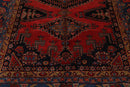 7'5" x 11'1" Hand Knotted Viss Wool Traditional Oriental Area Rug Burnt Orange