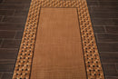 3'6" x 5'6" Basketweave 100% wool Contemporary Oriental Area rug Tan