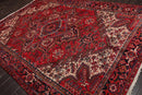 8'2" x 11'8" Hand Knotted 100% Wool Herizz Traditional Oriental Area Rug Red