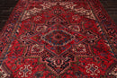 8'2" x 11'8" Hand Knotted 100% Wool Herizz Traditional Oriental Area Rug Red