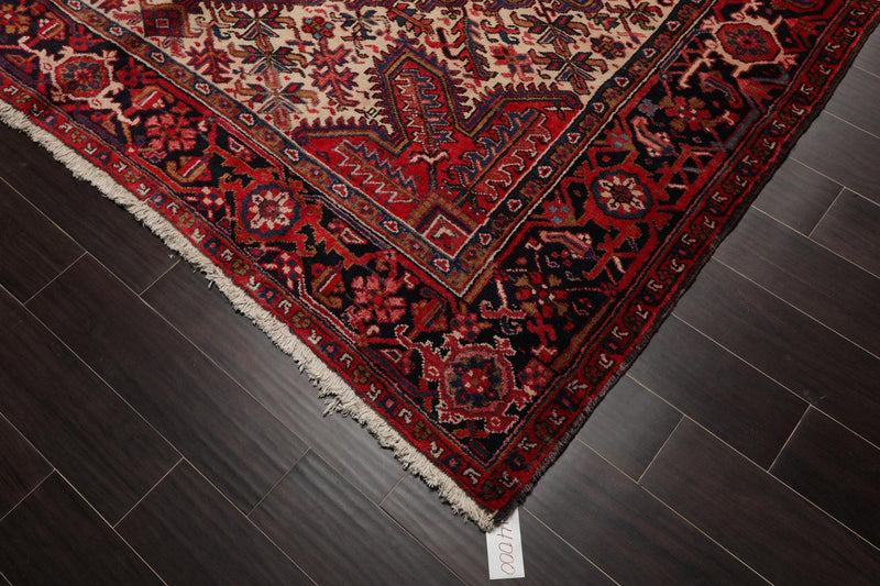 8'2" x 11'8" Hand Knotted 100% Wool Herizz Traditional Oriental Area Rug Red