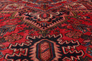 8'2" x 11'8" Hand Knotted 100% Wool Herizz Traditional Oriental Area Rug Red
